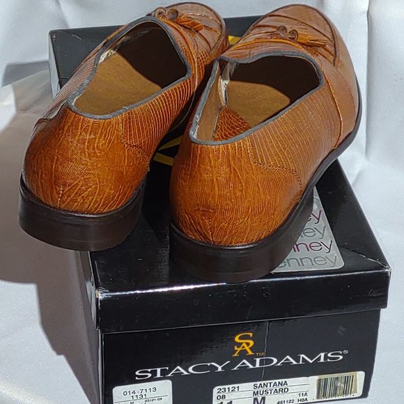 Stacy Adams Santana mustard tasseled loafers, size 11M - Picture 2 of 4